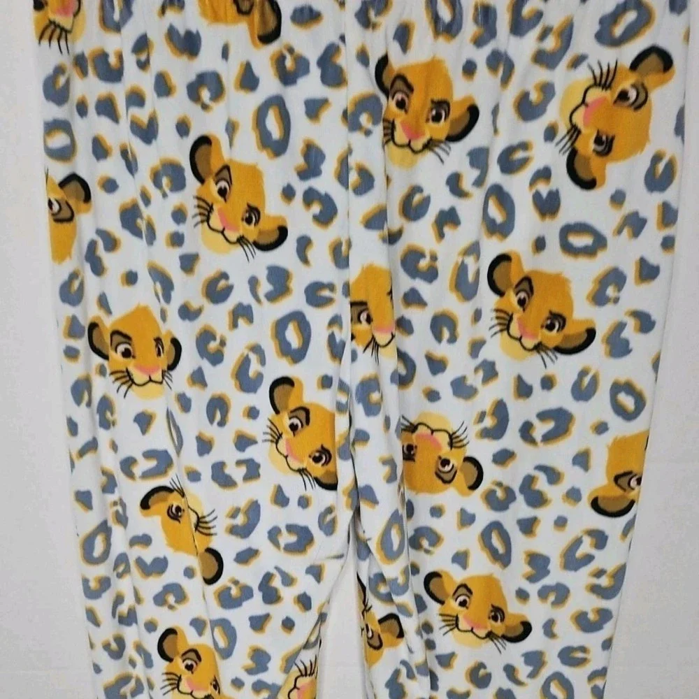 Disney The Lion King Simba 2 Pc Pajama Set Womens Sz XS White‎ Soft Fleece Sleep - Picture 13 of 16